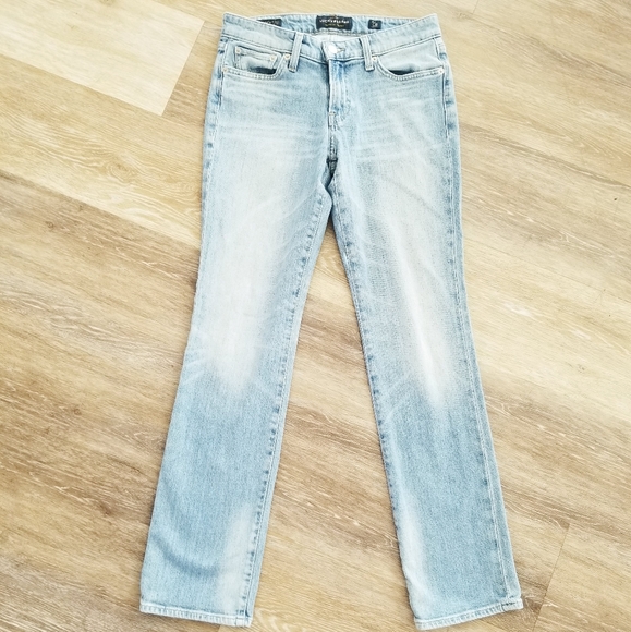 Lucky Brand Women's Straight Leg Denim Jean's Zip-up Candiani Fabric Ankle sz 25 - Picture 12 of 16